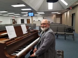 Pastor Bruce at Piano